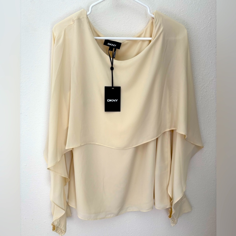DKNY Cream Women's Top